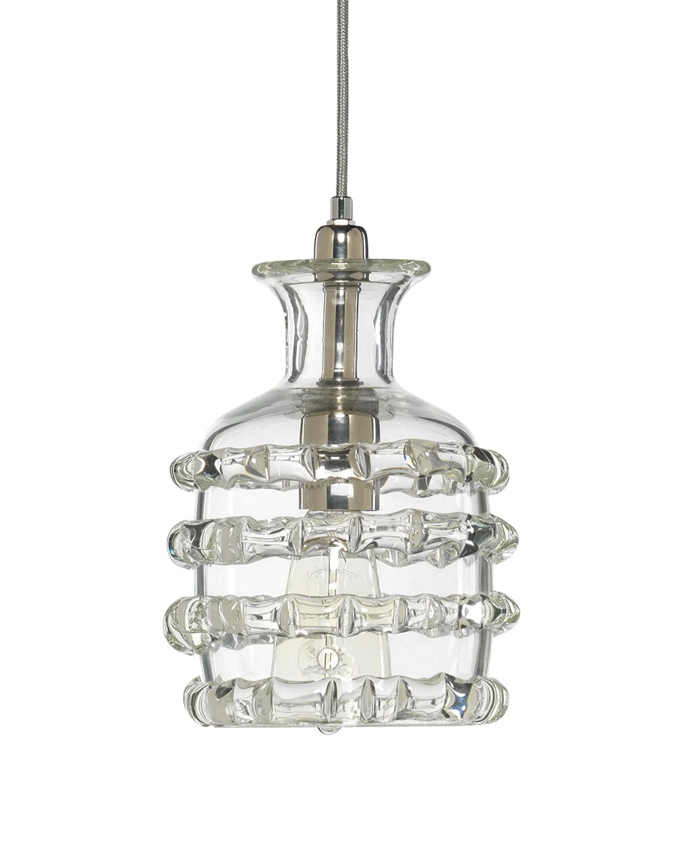 Ribbon Pendant Clear - Small