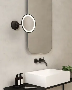 Round Adjustable Magnification LED Wall Light | Assorted Finishes