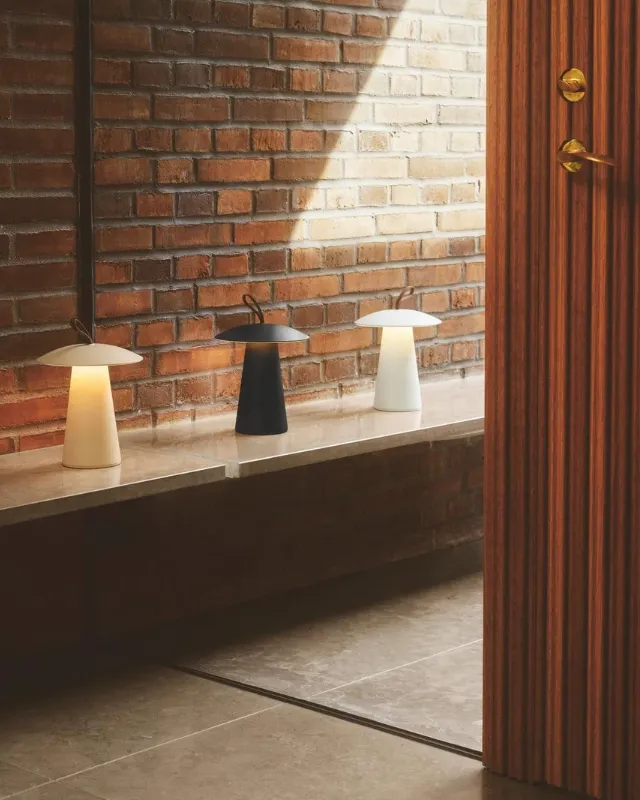 Scandinavian Leather Strap Portable Lamp