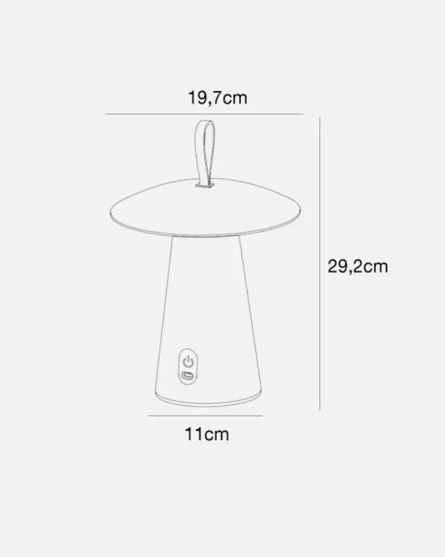 Scandinavian Leather Strap Portable Lamp