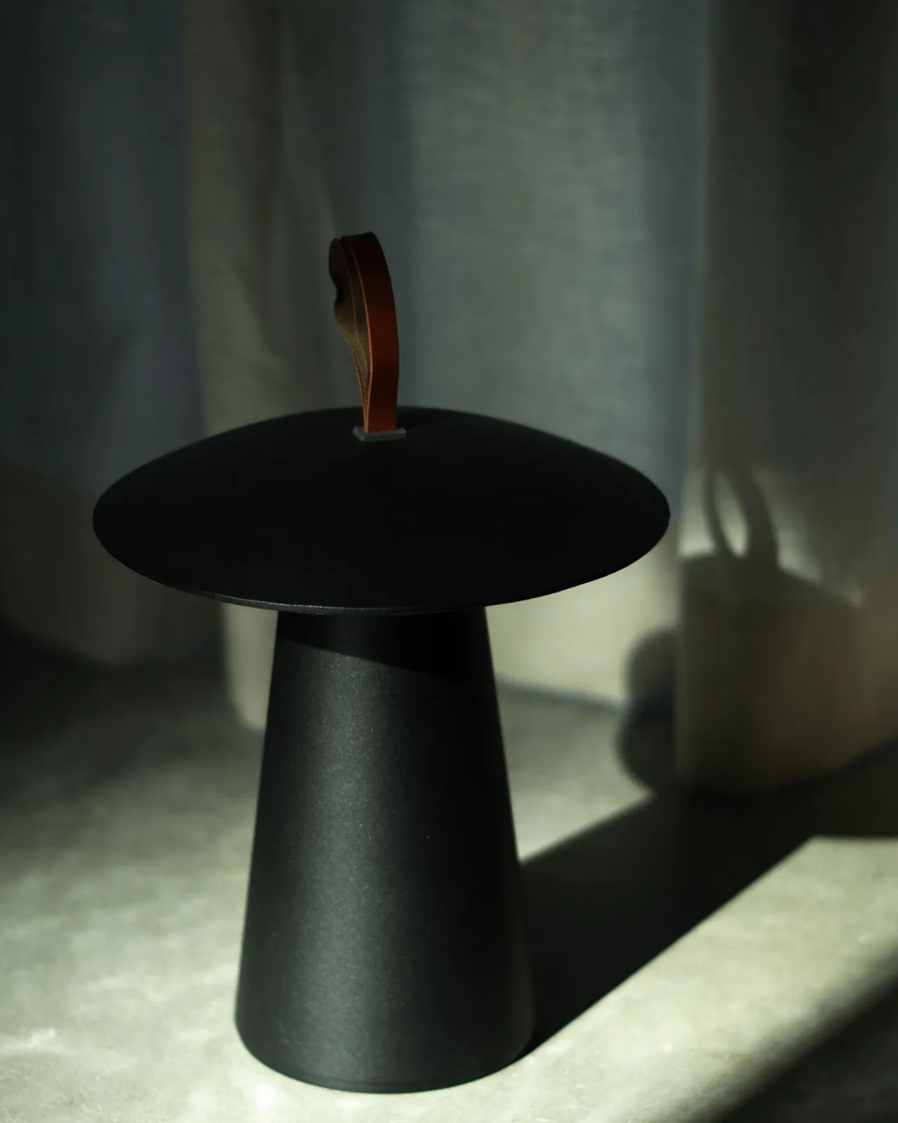 Scandinavian Leather Strap Portable Lamp