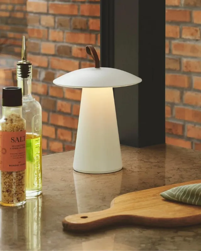 Scandinavian Leather Strap Portable Lamp