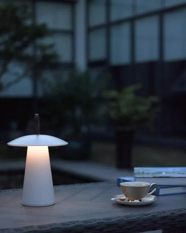 Scandinavian Leather Strap Portable Lamp
