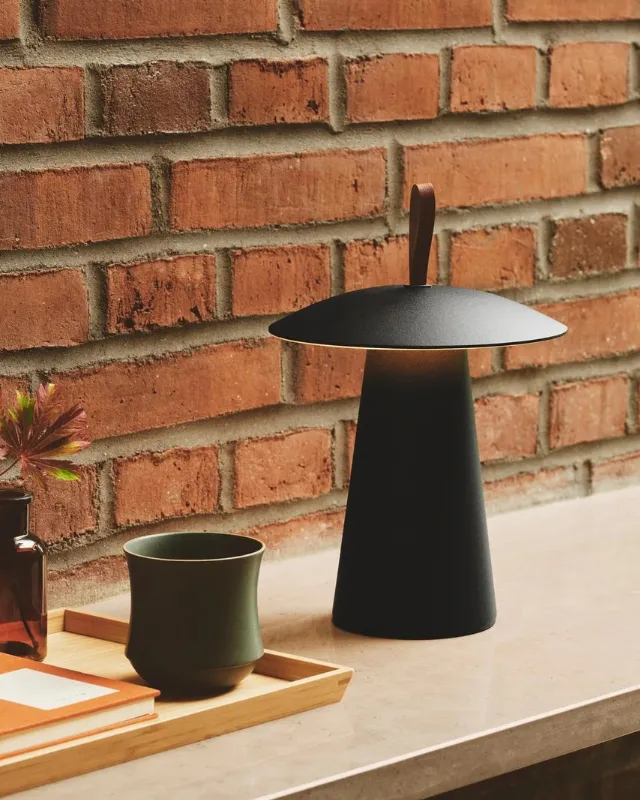 Scandinavian Leather Strap Portable Lamp
