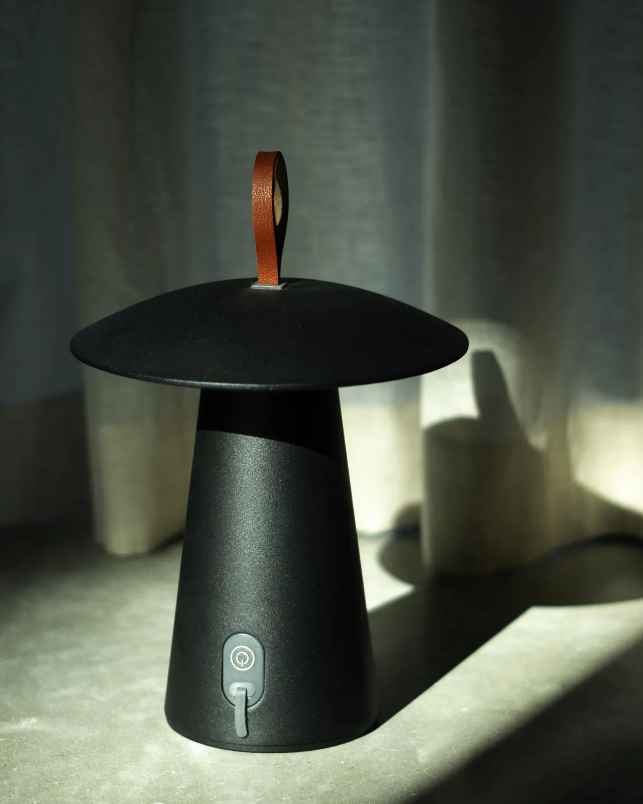 Scandinavian Leather Strap Portable Lamp