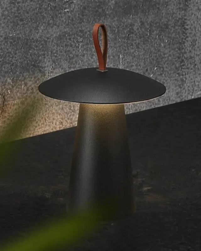 Scandinavian Leather Strap Portable Lamp