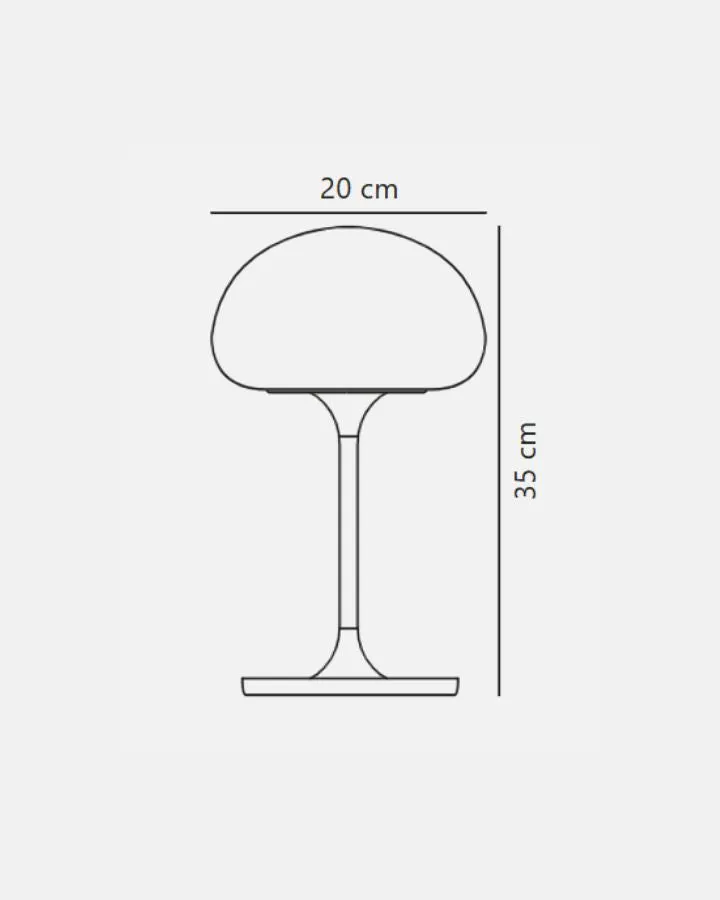 Scandinavian Portable Ovate Table Lamp