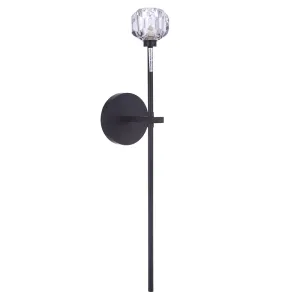 Scepter 1 Light Wall Sconce - Black