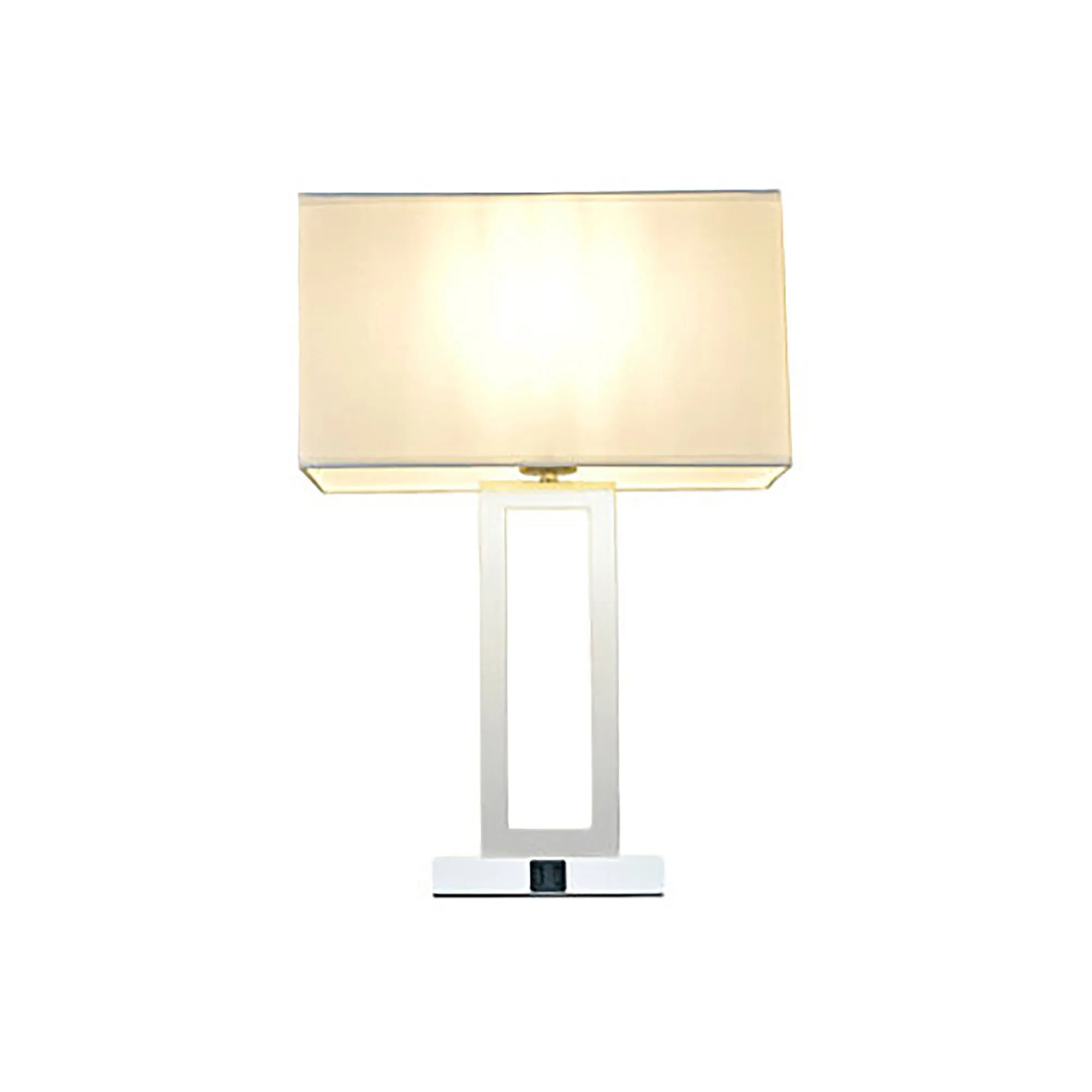 Sheffield Home 20" Juliet With 2 Usb Charging Ports Stainless Steel Table Lamp TL119 - SILVER ONE SIZE