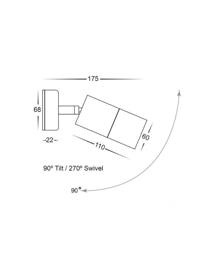 Single Adjustable Spot Light | Copper | TRIColour