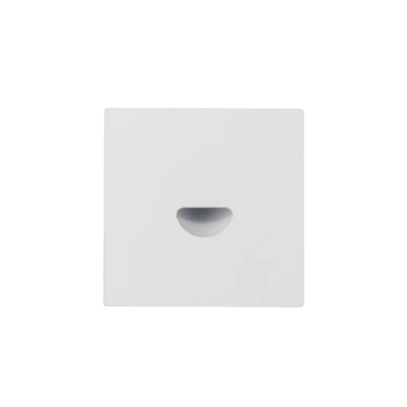 Squared Aluminium Recessed Step Light