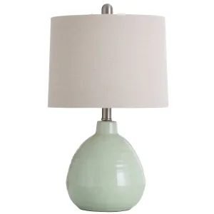 Style Craft L22019EDS Ceramic Key Lime Green 21-Inch One-Light Table Lamp