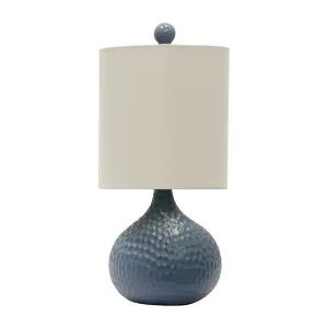 Stylecraft 7 5 W Blue Ceramic Table Lamp Blue
