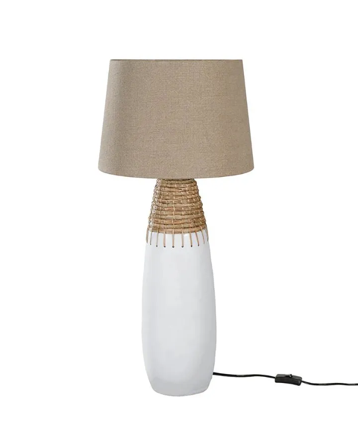 Textured Rattan Tall Table Lamp | Induka