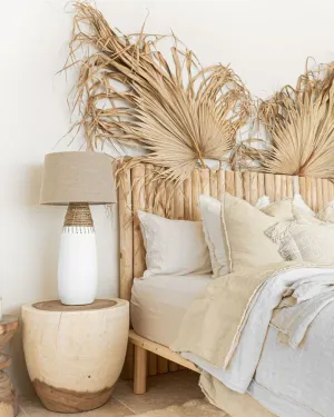 Textured Rattan Tall Table Lamp | Induka