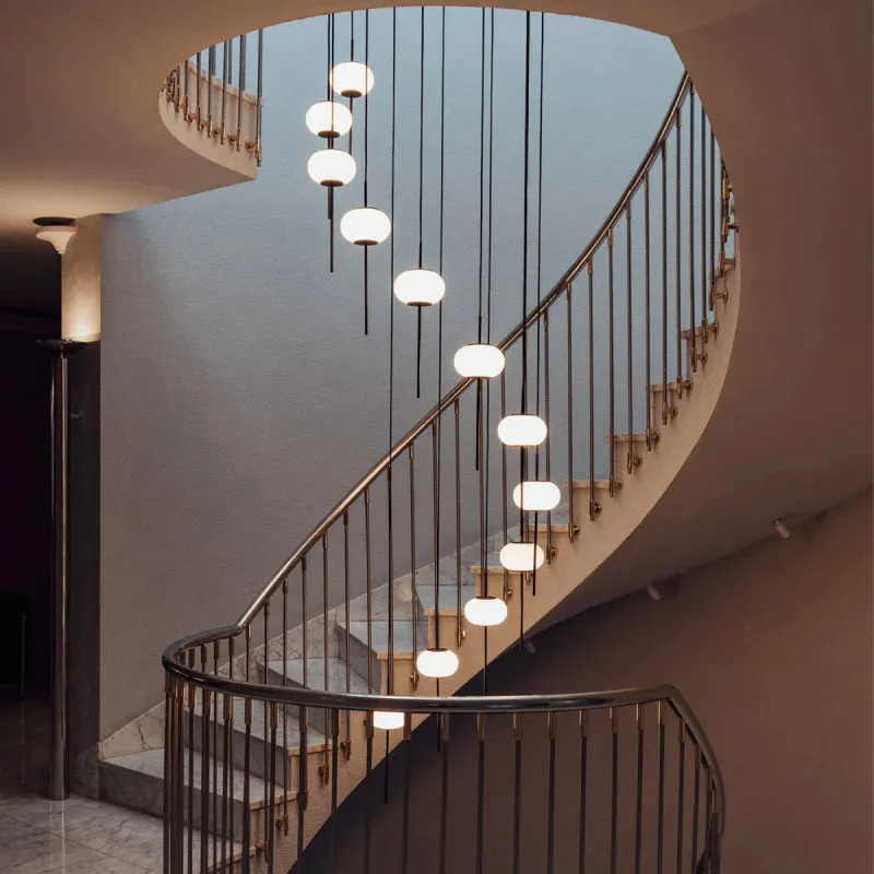Timeless Glowing Oval Pendant Light