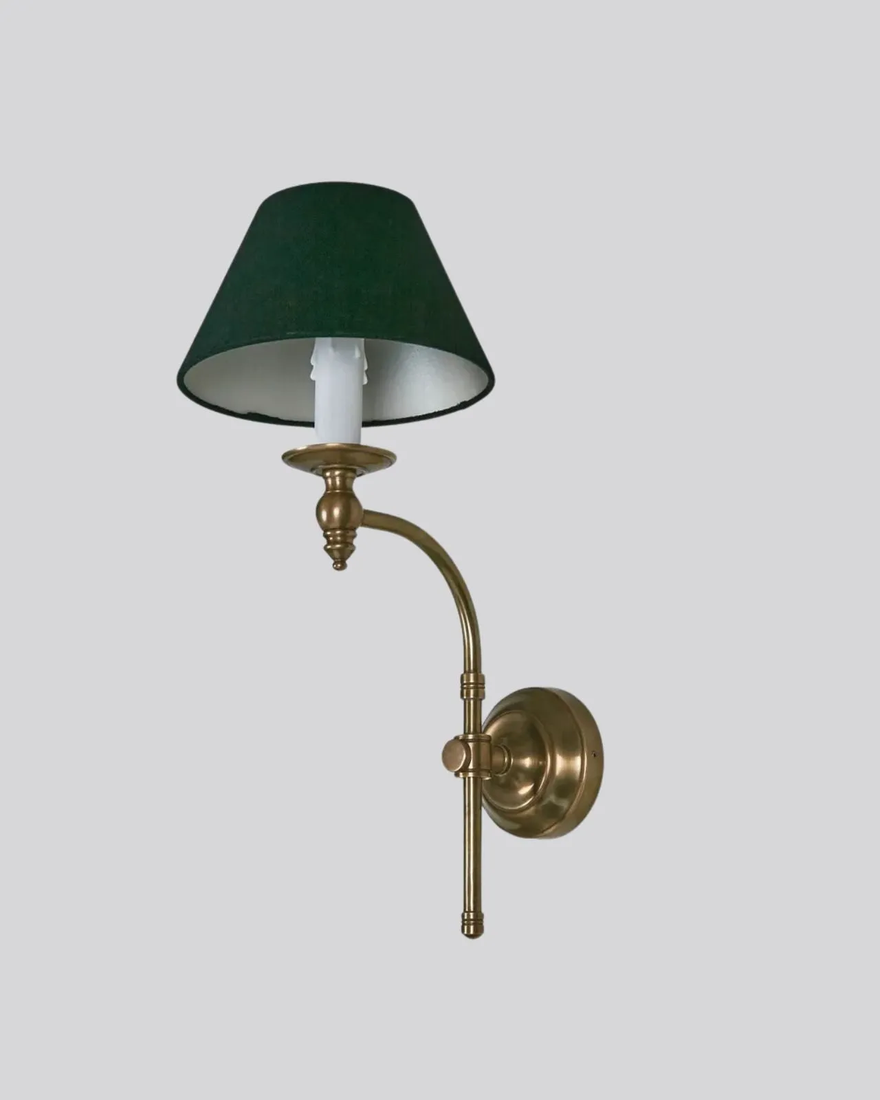 Traditional Curved Wall Light | Assorted Colours