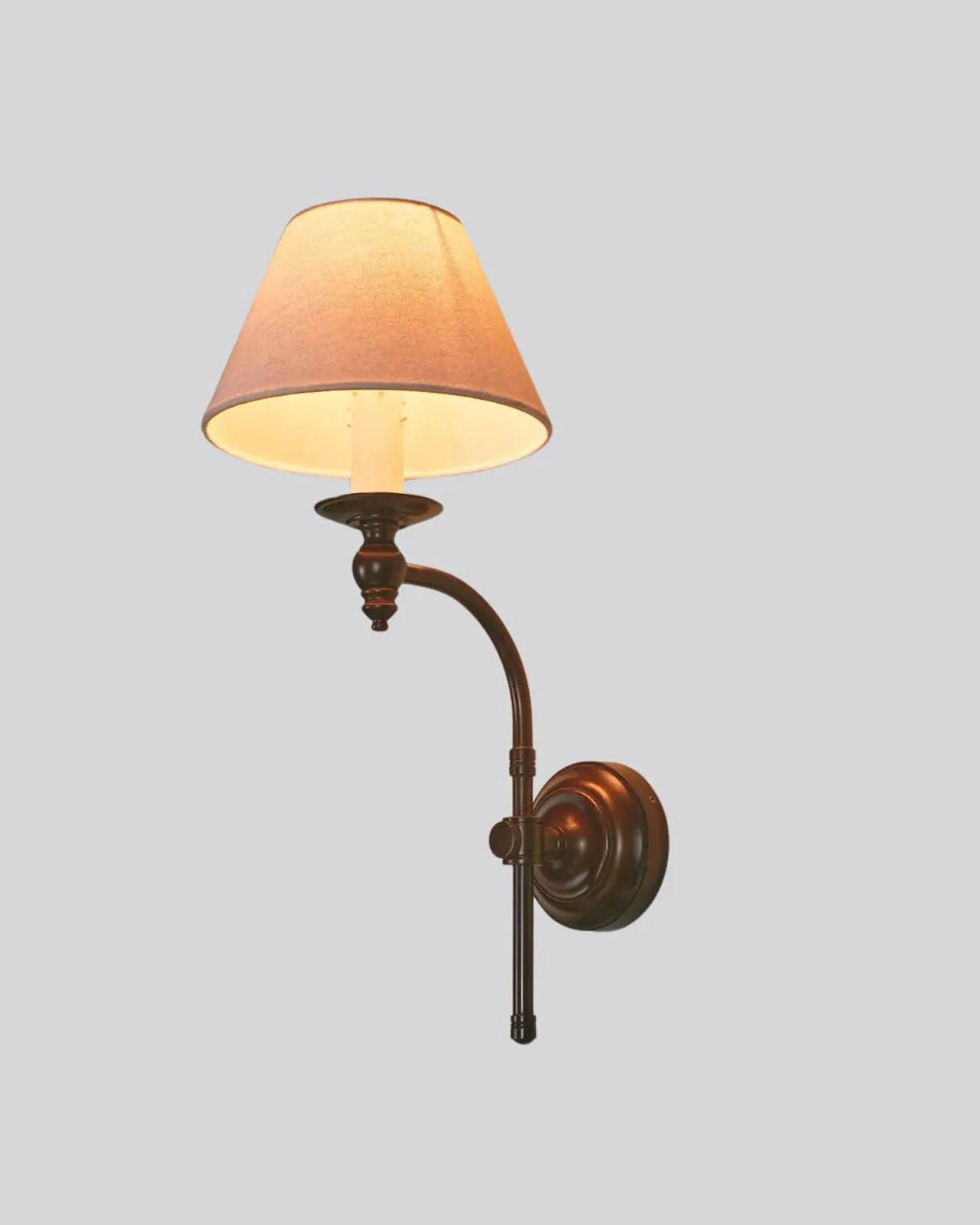 Traditional Curved Wall Light | Assorted Colours