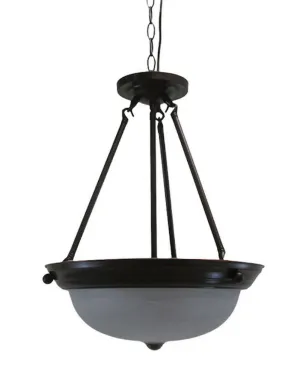 Trans Globe 8912 ROB Three Light Pendant Chandelier in Rubbed Oil Bronze Finish