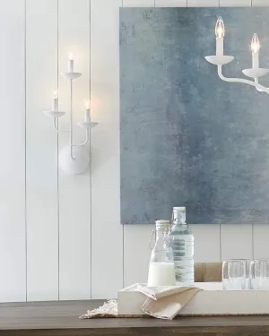 Triple Arm Textured Wall Light