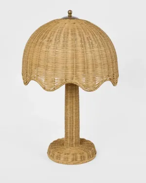 Umbrella Rattan Table Lamp