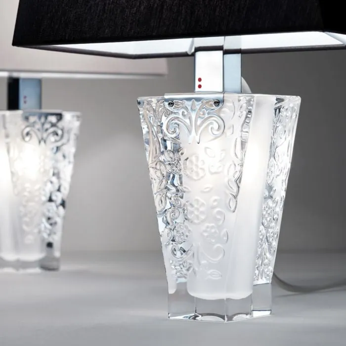 Vicky D69 B03 Crystal Lamp With Shade From Fabbian