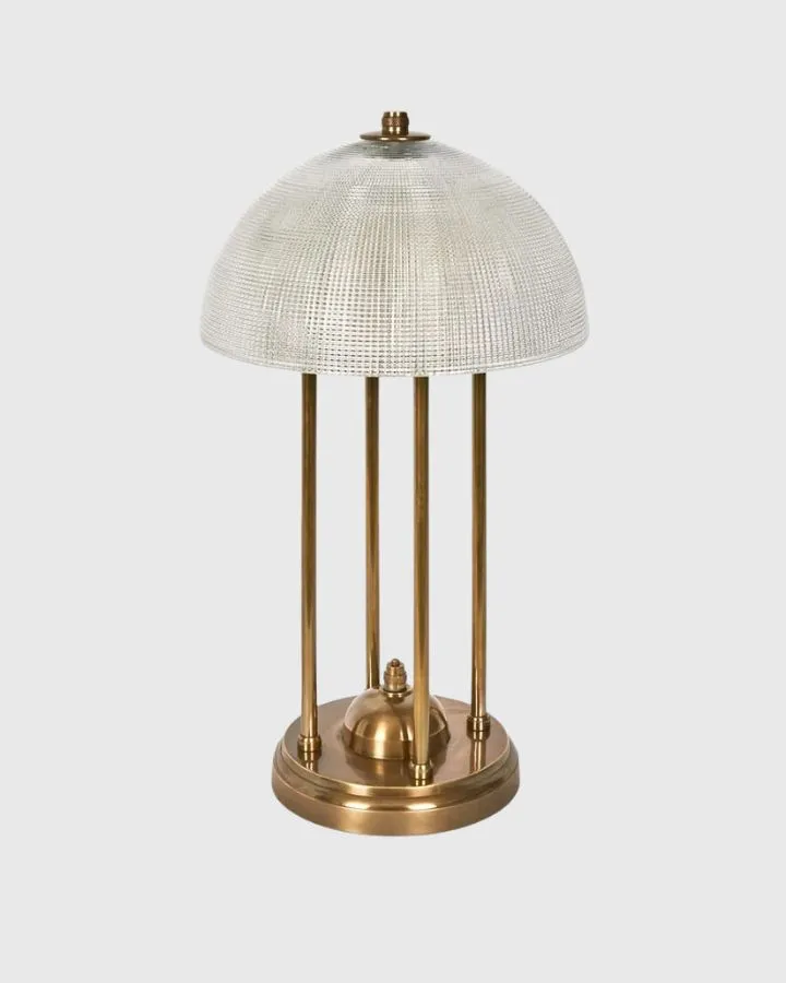Vintage Textured Glass Table Lamp