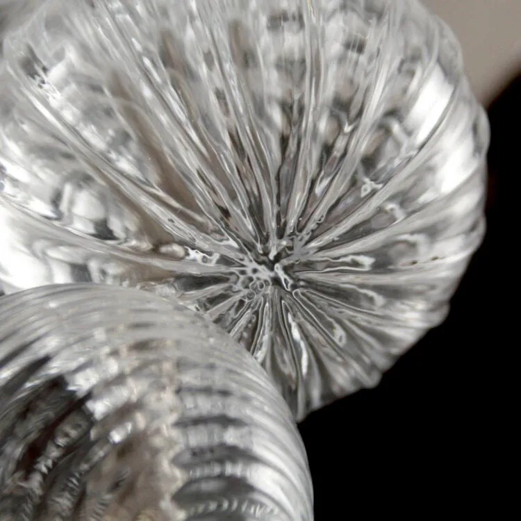 Wall lamp artistic globes  clear glass