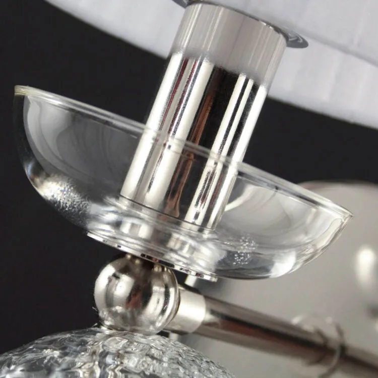 Wall lamp artistic globes  clear glass
