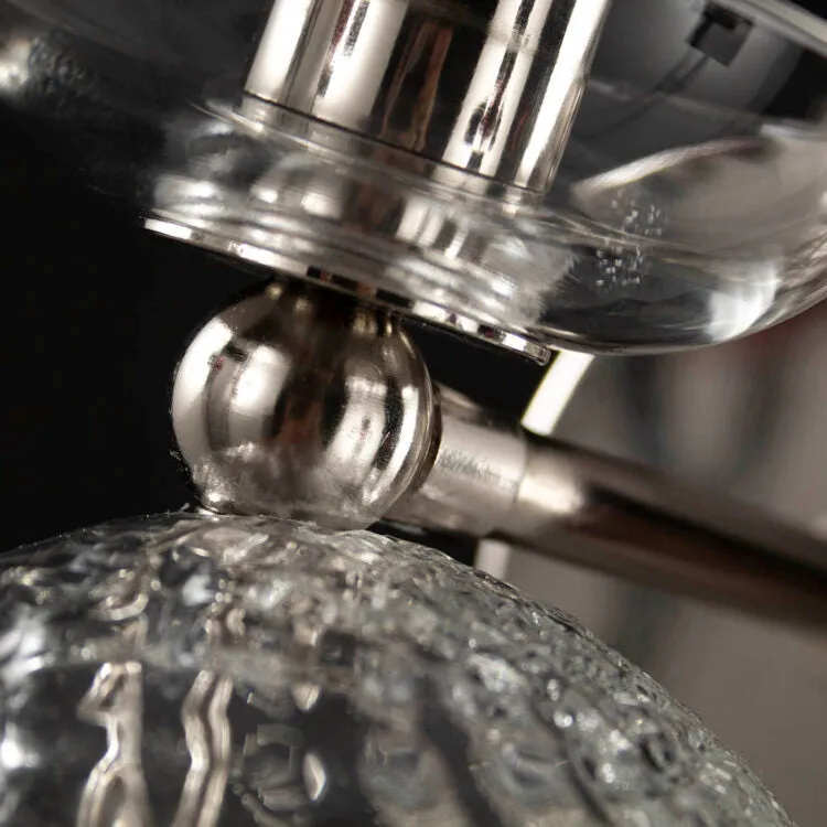 Wall lamp artistic globes  clear glass