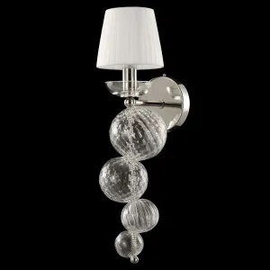 Wall lamp artistic globes  clear glass
