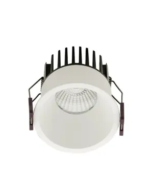 White Aluminium Recessed Downlight