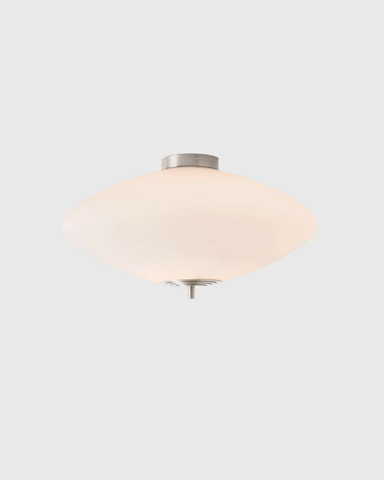 Wide Opal Glass Ceiling Light