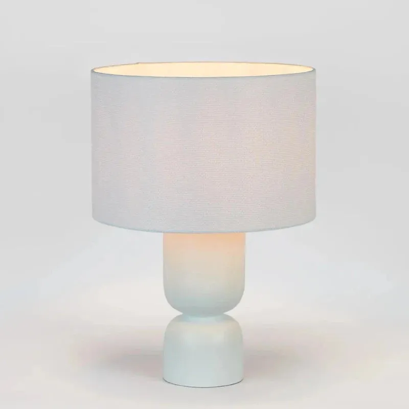 Wooden Hourglass Table Lamp