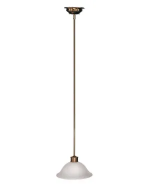 Z-Lite Lighting 309-12P One Light Hanging Pendant in Burnished Nickel and Chocolate Finish